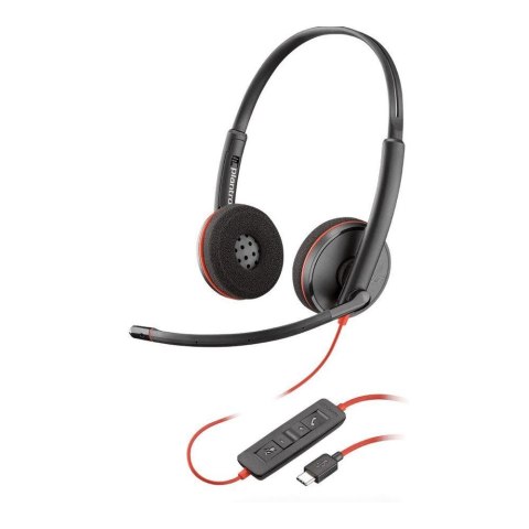 Słuchawki z mikrofonem Poly BLACKWIRE C3220 USB-C SINGLE UNIT czarne Słuchawki z mikrofonem Poly BLACKWIRE C3220 USB-C SINGLE UNIT czarne
