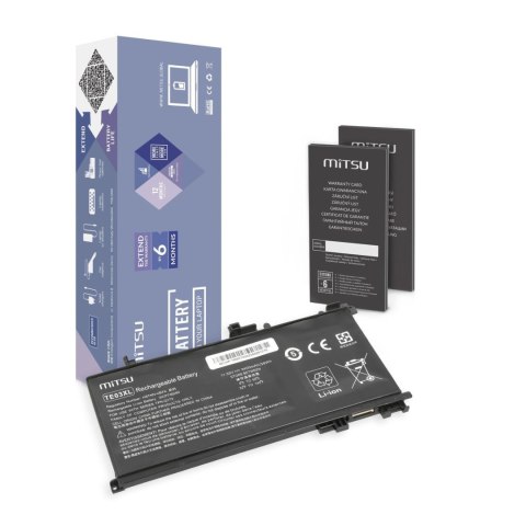 Bateria Mitsu do notebooka HP Omen 15, Pavilion 15 (11.55V) (3400 mAh) Bateria Mitsu do notebooka HP Omen 15, Pavilion 15 (11.55V) (3400 mAh)