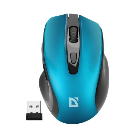 Mysz bezprzewodowa Defender PRIME MB-053 optyczna bezklikowa silent 1600dpi niebieska Mysz bezprzewodowa Defender PRIME MB-053 optyczna bezklikowa silent 1600dpi niebieska