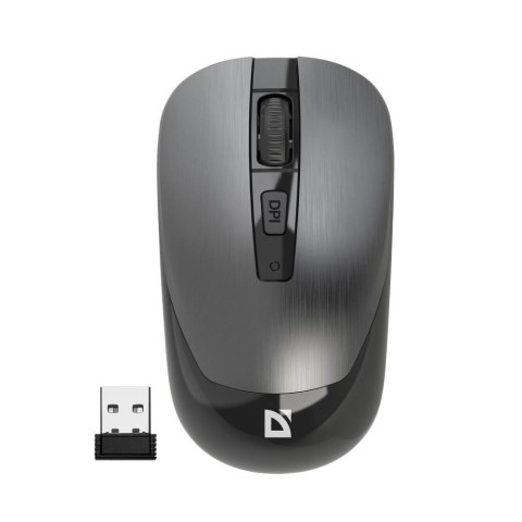 Mysz bezprzewodowa Defender WAVE MM-995 optyczna bezklikowa silent 1600dpi srebrna Mysz bezprzewodowa Defender WAVE MM-995 optyczna bezklikowa silent 1600dpi srebrna