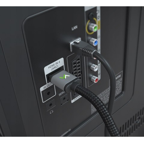 Kabel HDMI-HDMI końcówka Slim 2.0 4K 3m Kabel HDMI-HDMI końcówka Slim 2.0 4K 3m