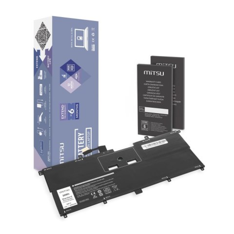 Bateria Mitsu do notebooka Dell XPS 13 (9365), 13 (9365-D1805TS) (7.4V-7.6V) (4000 mAh) Bateria Mitsu do notebooka Dell XPS 13 (9365), 13 (9365-D1805TS) (7.4V-7.6V) (4000 mAh)