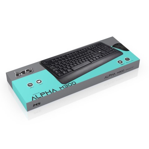 KLAWIATURA MS ALPHA M300 RF + MYSZ 1000DPI US LAYOUT KLAWIATURA MS ALPHA M300 RF + MYSZ 1000DPI US LAYOUT
