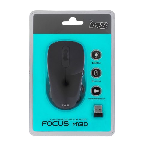 MYSZ BEZPRZEWODOWA MS FOCUS M130 CZARNA MYSZ BEZPRZEWODOWA MS FOCUS M130 CZARNA