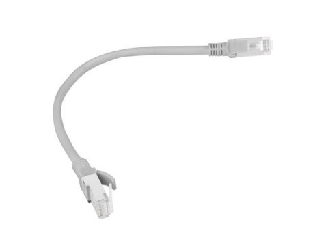 Patchcord UTP Lanberg PCU5-10CC-0025-S (RJ45 - RJ45 ; 0,25m; UTP; kat. 5e; kolor szary) Patchcord UTP Lanberg PCU5-10CC-0025-S (RJ45 - RJ45 ; 0,25m; UTP; kat. 5e; kolor szary)