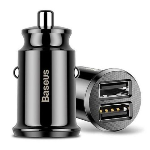 Ładowarka samochodowa Baseus Grain C8-K CCALL-ML01 3.1A z dwoma gniazdami USB Ładowarka samochodowa Baseus Grain C8-K CCALL-ML01 3.1A z dwoma gniazdami USB