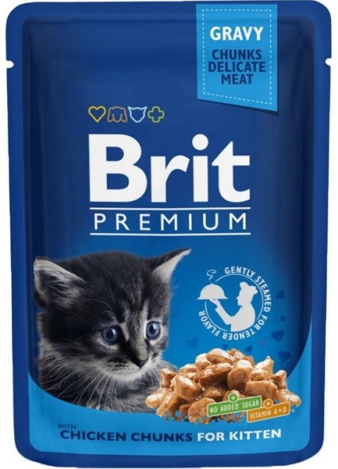 Brit Cat Pouches Kitten Chicken CHUNKS 100g Brit Cat Pouches Kitten Chicken CHUNKS 100g