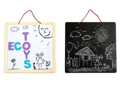 Tablica edukacyjna 3w1 magnetyczna kredowa literki Tablica edukacyjna 3w1 magnetyczna kredowa literki