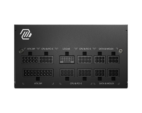 Zasilacz MSI MAG A750GL PCIE5 750W 120mm 80+ Gold Zasilacz MSI MAG A750GL PCIE5 750W 120mm 80+ Gold