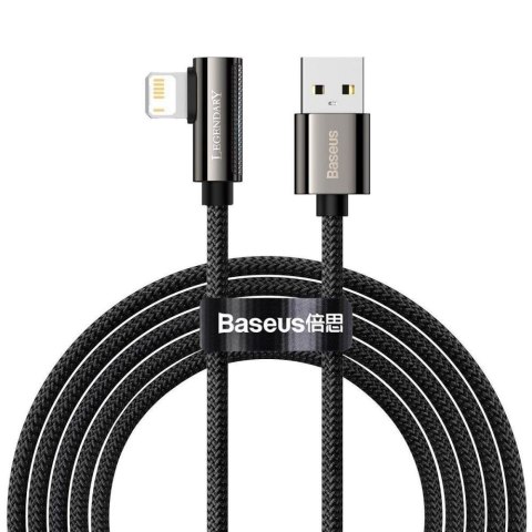 Kabel przewód USB - Lightning / iPhone kątowy 200cm Baseus Legend CALCS-A01 z obsługą szybkiego ładowania 2,4A Kabel przewód USB - Lightning / iPhone kątowy 200cm Baseus Legend CALCS-A01 z obsługą szybkiego ładowania 2,4A