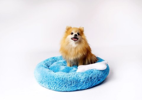 Legowisko SHAGGY niebieski L 66x66x10 Legowisko SHAGGY niebieski L 66x66x10