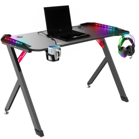 BIURKO DEFENDER SPIRIT RGB CZARNE GAMING BIURKO DEFENDER SPIRIT RGB CZARNE GAMING