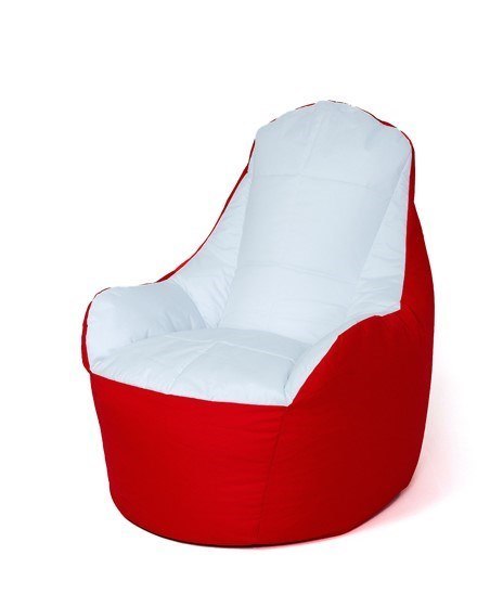 Pufa worek sako BOSS czerwony-biały XXL 140x90 Pufa worek sako BOSS czerwony-biały XXL 140x90
