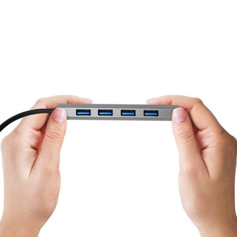 Adapter USB 3.1 Typ C męski/4 x USB 3.0 żeński | DC żeński Adapter USB 3.1 Typ C męski/4 x USB 3.0 żeński | DC żeński