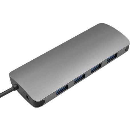 Adapter USB 3.1 Typ C męski/4 x USB 3.0 żeński | DC żeński Adapter USB 3.1 Typ C męski/4 x USB 3.0 żeński | DC żeński