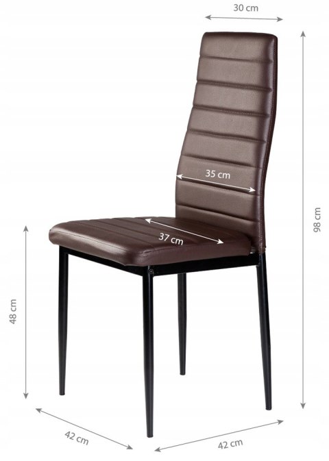 Krzesło krzesła zestaw 4 krzeseł do salonu jadalni Goodhome Krzesło krzesła zestaw 4 krzeseł do salonu jadalni Goodhome