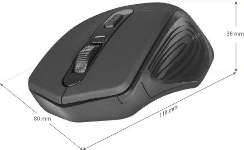 MYSZ DEFENDER DATUM MB-345 RF CZARNA OPTICAL 1600DPI 4P MYSZ DEFENDER DATUM MB-345 RF CZARNA OPTICAL 1600DPI 4P