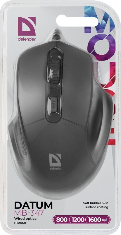 MYSZ DEFENDER DATUM MB-347 CZARNA OPTICAL 1600dpi 4P MYSZ DEFENDER DATUM MB-347 CZARNA OPTICAL 1600dpi 4P