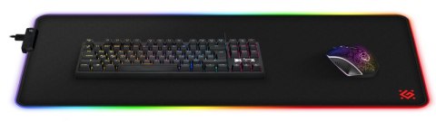 PODKŁADKA DEFENDER GAMING BLACK XXL LIGHT RGB 780x300x4mm PODKŁADKA DEFENDER GAMING BLACK XXL LIGHT RGB 780x300x4mm