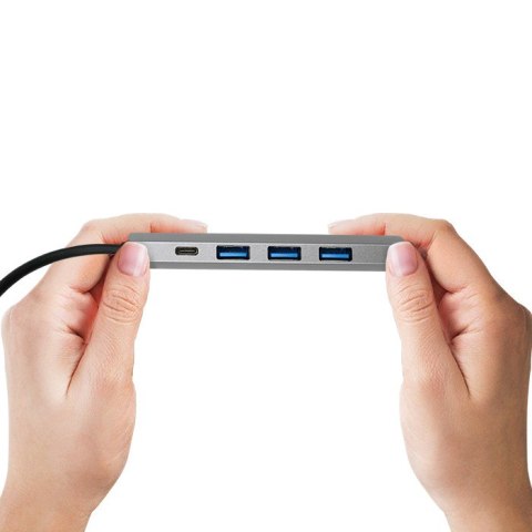 Qoltec Adapter USB 3.1 C męski / 3x USB 3.0 żeńskie | USB typ C żeński |HDMI żeńskie Qoltec Adapter USB 3.1 C męski / 3x USB 3.0 żeńskie | USB typ C żeński |HDMI żeńskie