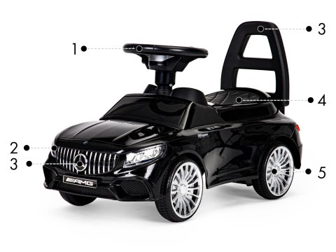 Jeździk Mercedes AMG led czarny