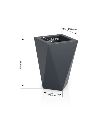 DESIGNERSKA DONICA MONUMO VASO BIAŁA