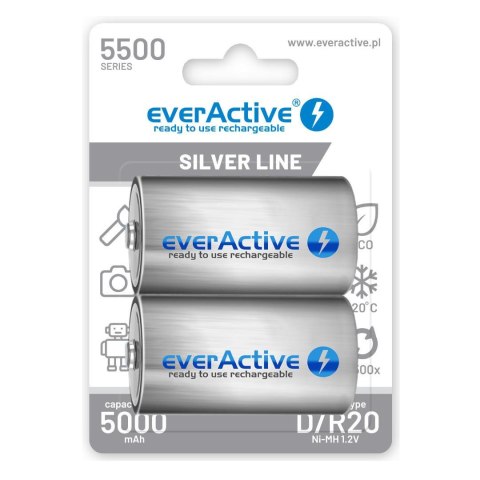Akumulatorki D/R20 everActive Professional Line 5500 mAh 2 sztuki Akumulatorki D/R20 everActive Professional Line 5500 mAh 2 sztuki