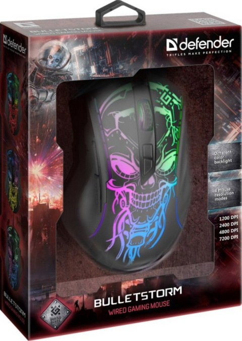 MYSZ DEFENDER GM-928 BULLETSTORM OPTIC 7200dpi 7P MYSZ DEFENDER GM-928 BULLETSTORM OPTIC 7200dpi 7P