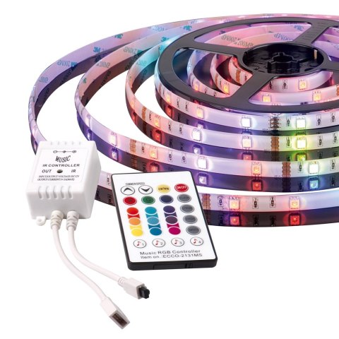 Taśma muzyczna LED Activejet AJE-LED Music Stripe (180 lm; RGB - Multikolor; 3m; 7 W; IP65) Taśma muzyczna LED Activejet AJE-LED Music Stripe (180 lm; RGB - Multikolor; 3m; 7 W; IP65)