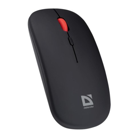 Mysz bezprzewodowa Defender VITRUAL MB-635 optyczna 1600dpi 2.4 GHz + Bluetooth czarna AKUMULATOR bezklikowa silent Mysz bezprzewodowa Defender VITRUAL MB-635 optyczna 1600dpi 2.4 GHz + Bluetooth czarna AKUMULATOR bezklikowa silent