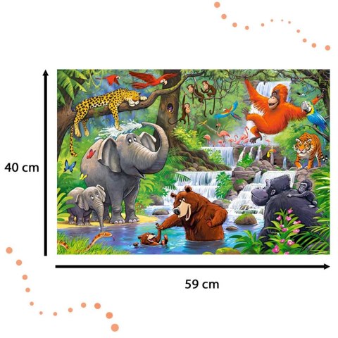 CASTORLAND Puzzle 40el. Maxi Jungle Animals - Zwierzęta z Dżungli CASTORLAND Puzzle 40el. Maxi Jungle Animals - Zwierzęta z Dżungli