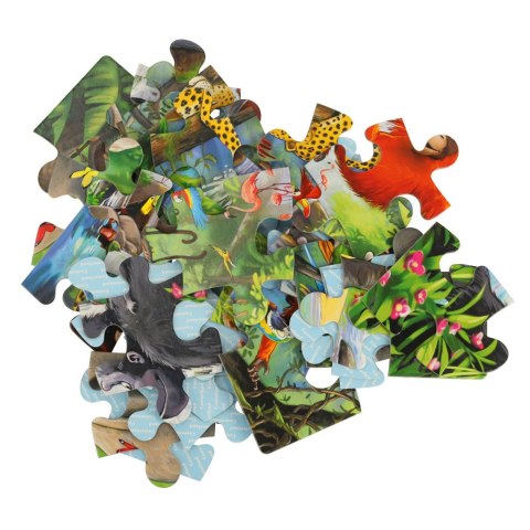 CASTORLAND Puzzle 40el. Maxi Jungle Animals - Zwierzęta z Dżungli CASTORLAND Puzzle 40el. Maxi Jungle Animals - Zwierzęta z Dżungli