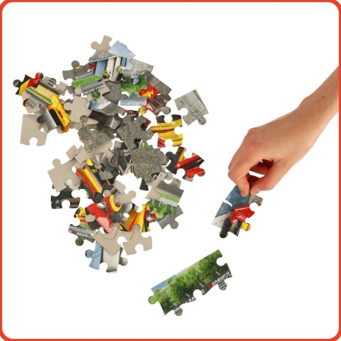 CASTORLAND Puzzle 60 elementów Racing Bolide on Track - Samochód wyścigowy 5+