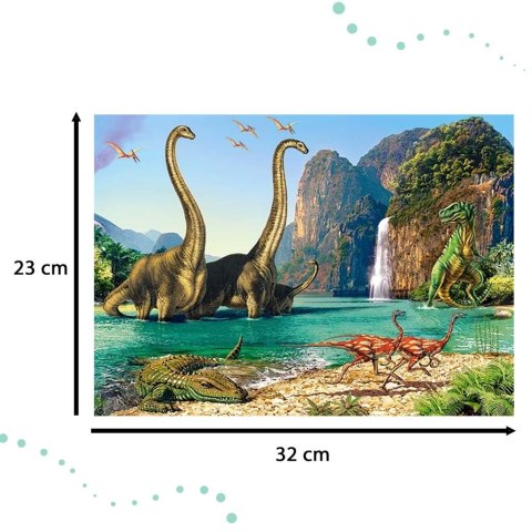 CASTORLAND Puzzle 60el. In the Dinosaurs World - Świat dinozaurów 5+ CASTORLAND Puzzle 60el. In the Dinosaurs World - Świat dinozaurów 5+