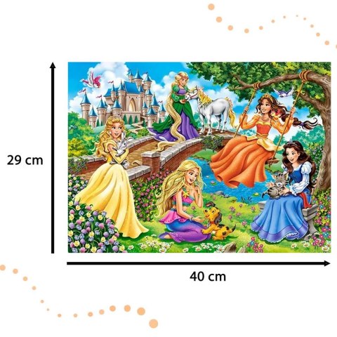 CASTORLAND Puzzle 70 elementów Princesses in Garden - Księżniczki w ogrodzie 5+