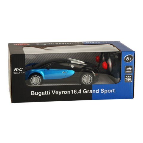 Samochód RC Bugatti Veyron licencja 1:24 niebieski Samochód RC Bugatti Veyron licencja 1:24 niebieski