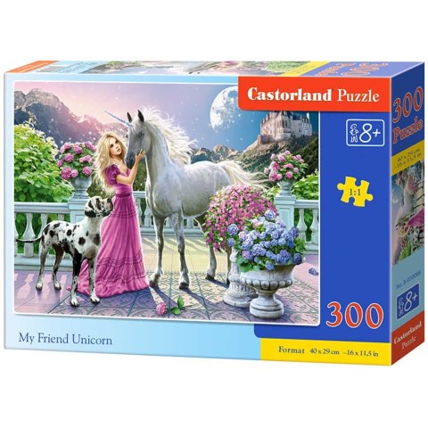 CASTROLAND Puzzle 300el. My Friend Unicorn - Mój przyjaciel Jednorożec
