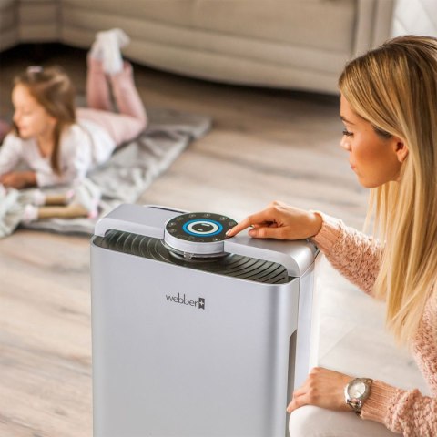 OCZYSZCZACZ POWIETRZA WEBBER AP9700 WI-FI SREBRNY
