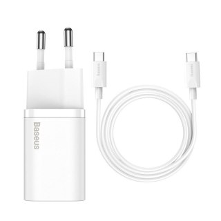 Ładowarka sieciow Baseus Super Si Quick Charger 1C 25W TZCCSUP-L02 a z gniazdem USB-C + kabel