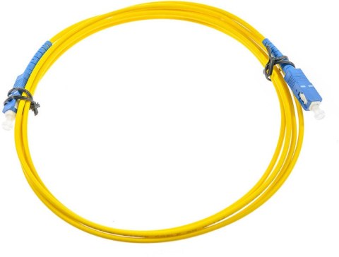 PATCHCORD ŚWIATŁOWODOWY SM 2M SIMPLEX 9/125, SC/UPC-SC/UPC 3MM PATCHCORD ŚWIATŁOWODOWY SM 2M SIMPLEX 9/125, SC/UPC-SC/UPC 3MM