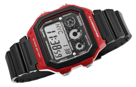 Zegarek Męski CASIO 10 bar do Pływania AE-1300WH-4AVDF Zegarek Męski CASIO 10 bar do Pływania AE-1300WH-4AVDF
