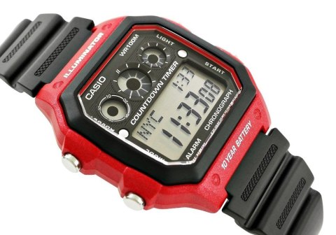 Zegarek Męski CASIO 10 bar do Pływania AE-1300WH-4AVDF Zegarek Męski CASIO 10 bar do Pływania AE-1300WH-4AVDF