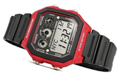 Zegarek Męski CASIO 10 bar do Pływania AE-1300WH-4AVDF Zegarek Męski CASIO 10 bar do Pływania AE-1300WH-4AVDF
