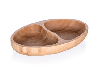 Półmisek dzielony BRILLANTE Bamboo 24 x 13,5 x 4 cm