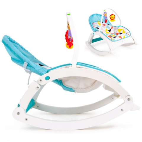 Fotelik bujaczek 2w1 wibracje + zabawki ECOTOYS Fotelik bujaczek 2w1 wibracje + zabawki ECOTOYS