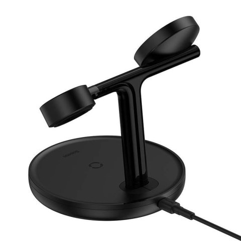 Ładowarka indukcyjna MagSafe 20W QI Baseus WXTE000101 3w1 do Apple iPhone Watch AirPods Ładowarka indukcyjna MagSafe 20W QI Baseus WXTE000101 3w1 do Apple iPhone Watch AirPods