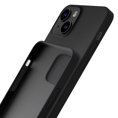 Etui na telefon 3mk do Apple iPhone 15 silikonowe, czarne Etui na telefon 3mk do Apple iPhone 15 silikonowe, czarne