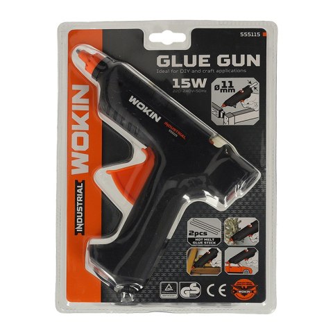 Pistolet do kleju klejenia na gorąco 15W + wkłady 11,2mm Pistolet do kleju klejenia na gorąco 15W + wkłady 11,2mm