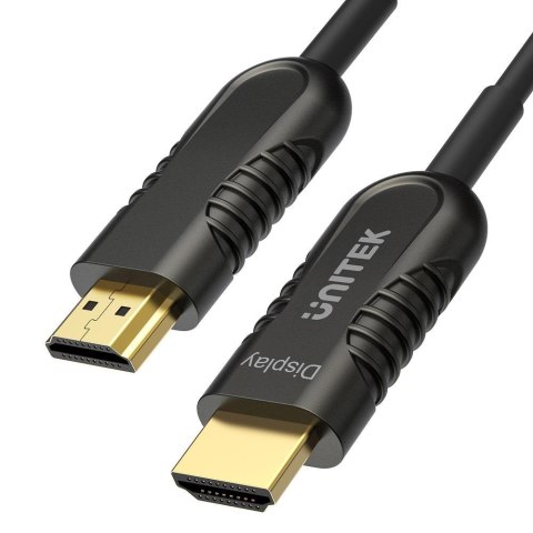 Kabel optyczny HDMI Unitek Y-C1076BK HDMI 2.0, AOC, 4K 60Hz, 12m Kabel optyczny HDMI Unitek Y-C1076BK HDMI 2.0, AOC, 4K 60Hz, 12m