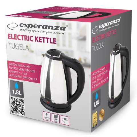 ESPERANZA CZAJNIK ELEKTRYCZNY TUGELA 1.8 L SREBRNY EKK104S ESPERANZA CZAJNIK ELEKTRYCZNY TUGELA 1.8 L SREBRNY EKK104S
